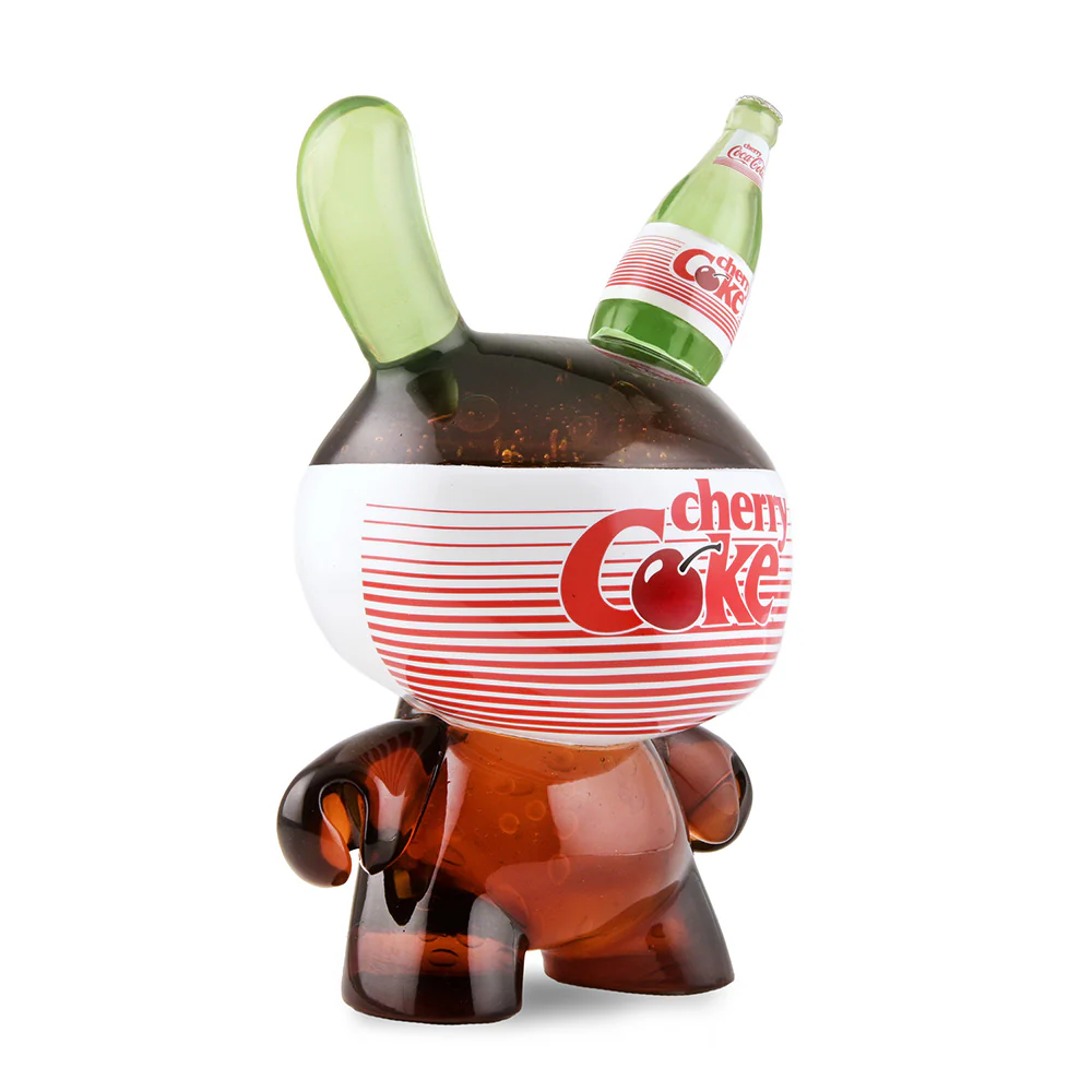 Kidrobot & Cherry Coke® 8" Resin Dunny Art Figure - Limited Edition of 1000 (PRE-ORDER) - Image 3