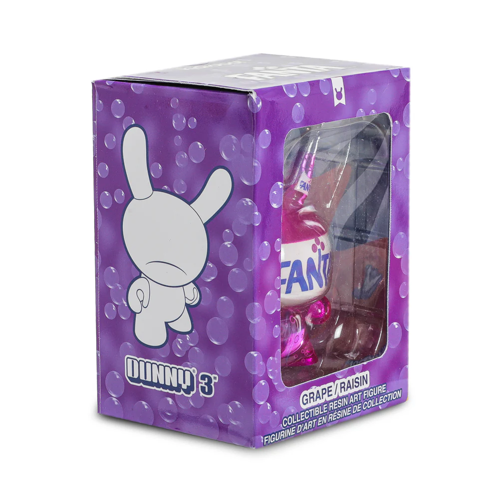 Kidrobot & Fanta® 3" Fanta Grape Resin Dunny Art Figure - Image 16