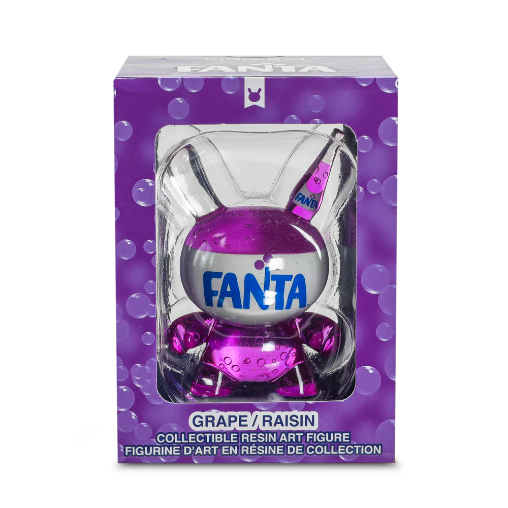 Kidrobot & Fanta® 3" Fanta Grape Resin Dunny Art Figure - Image 3