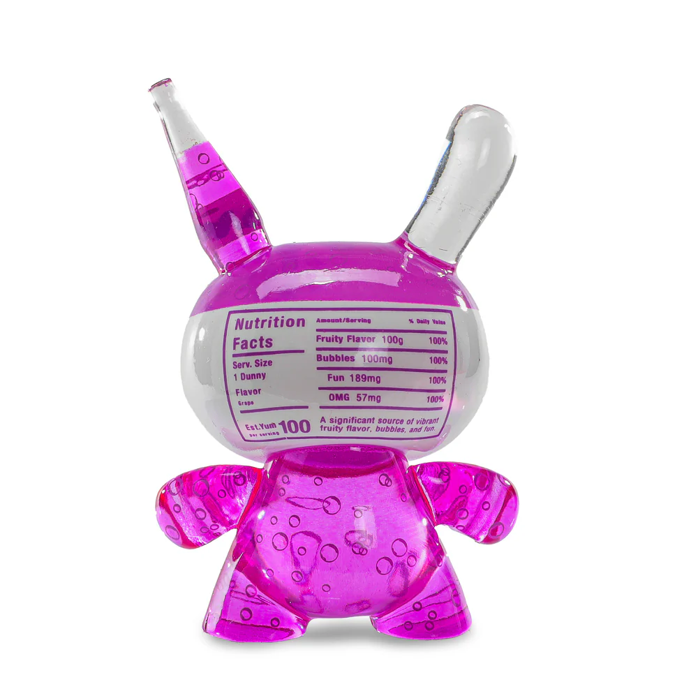 Kidrobot & Fanta® 3" Fanta Grape Resin Dunny Art Figure - Image 5