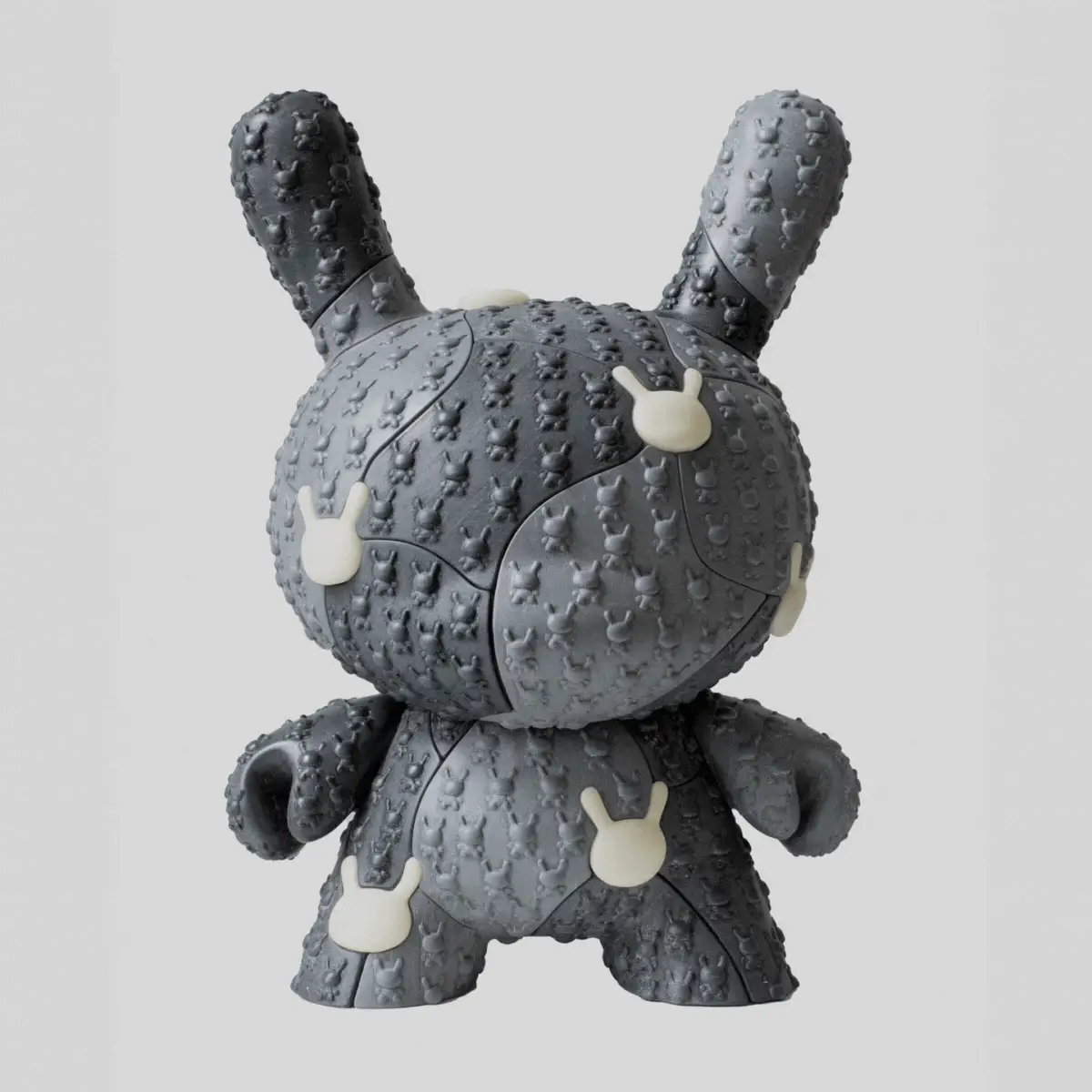 Kidrobot x Locknesters Puzzle Dunny 20" Glow-in-the-Dark Art Figure - Monochrome Exclusive - Limited Edition of 20 (PRE-ORDER) - Image 2