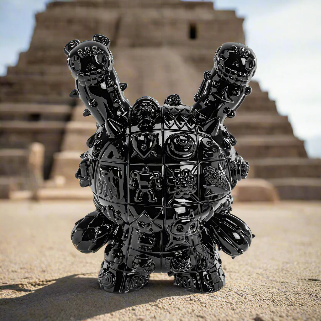 MONOLITH Dunny 8" Vinyl Art Figure by ROBOT SODA - Onyx Edition (Limited to 300) - Image 2
