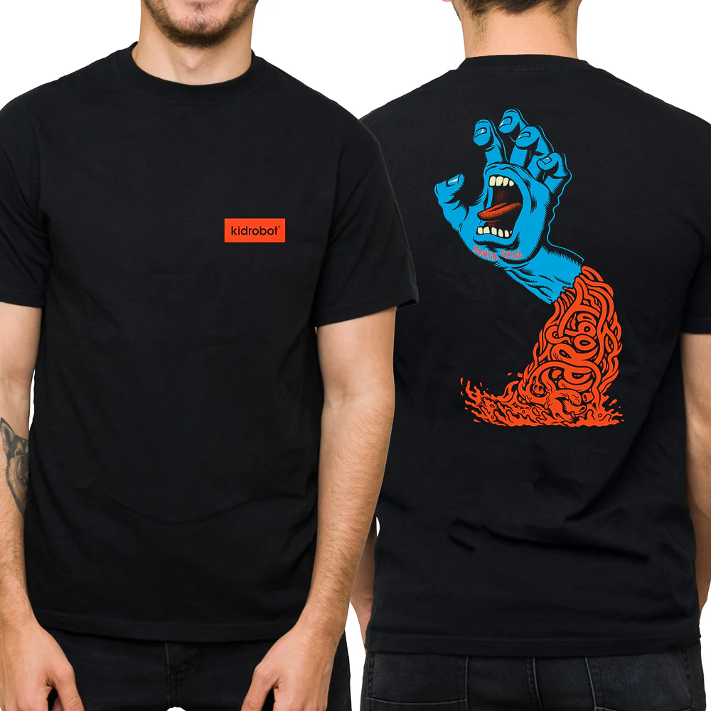 Santa Cruz Skateboards - 40th Anniversary Screaming Hand Glow-in-the Dark T-Shirt (Limited Edition of 150) - Image 2