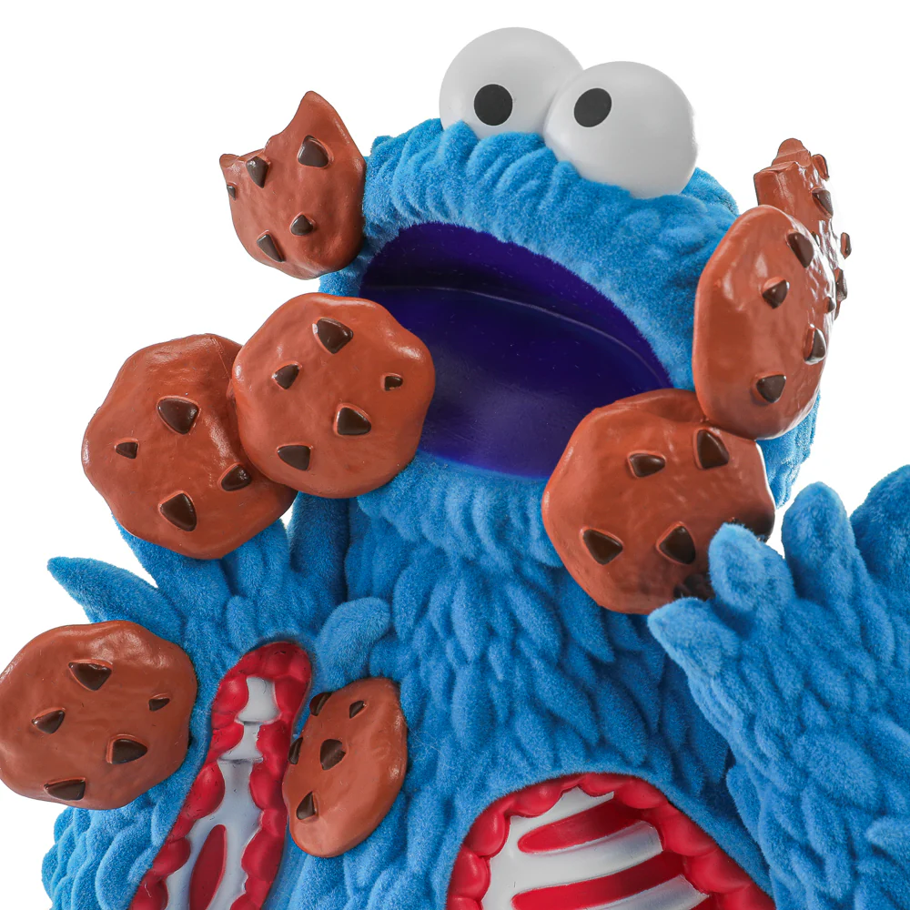Sesame Street - Kaiju Anatomy Cookie Monster 8" Flocked Vinyl Art Figure - Image 2