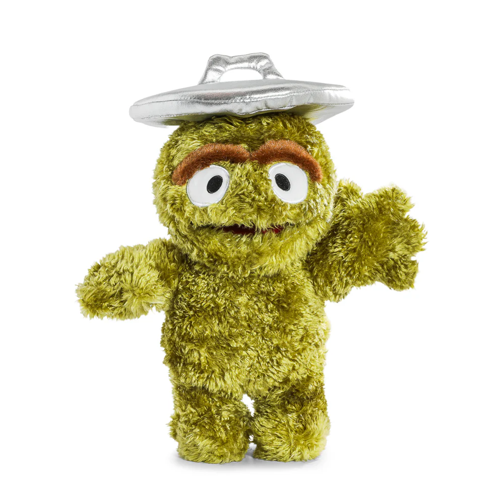 Sesame Street Oscar the Grouch in Trash Can Plush - Image 11