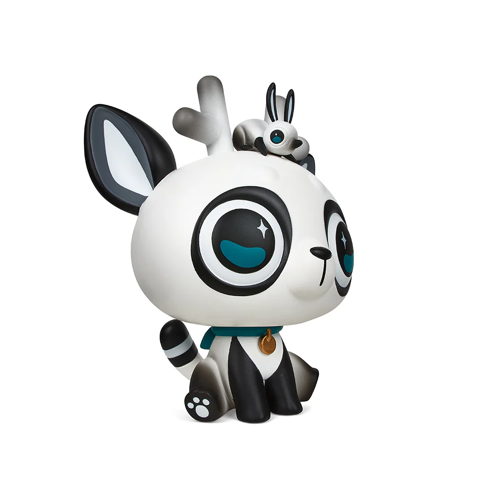 DeerCat & Friends™ Sitting DeerCat 7” Vinyl Art Figure by Amber Aki Huang – Exclusive Panda Edition (Limited Edition of 100) - Image 9