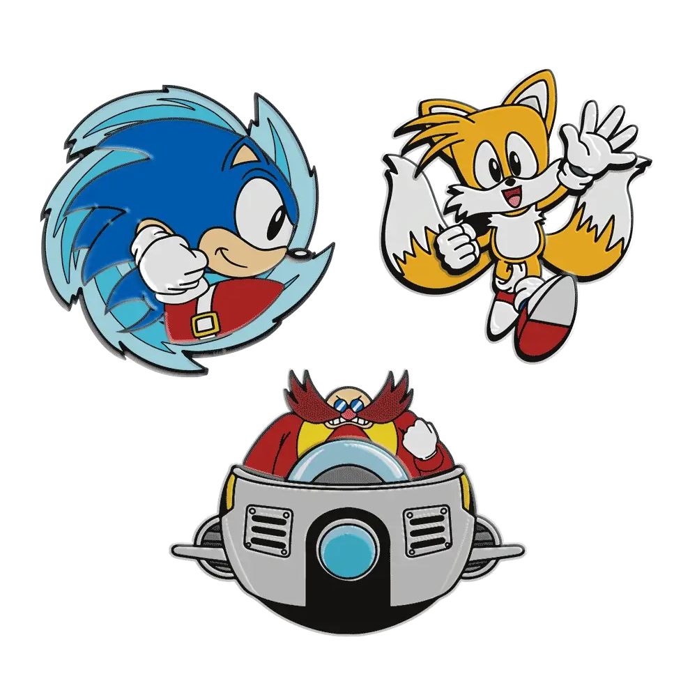 2023 NYCC: Sonic the Hedgehog 1.5" Premium Pin 3-Pack (Limited Edition of 400)