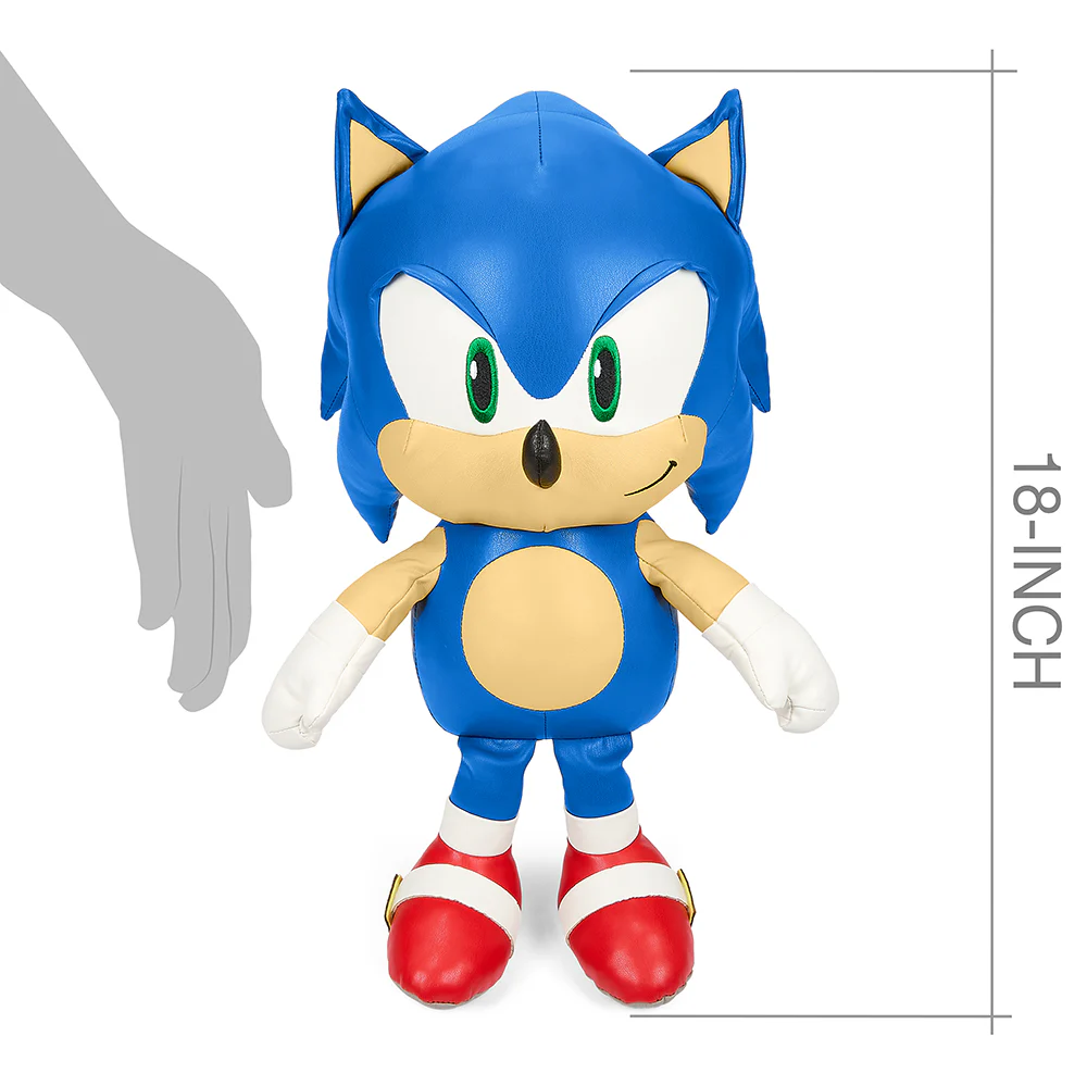 Sonic the Hedgehog 16” Premium Pleather Sonic Plush - Image 9