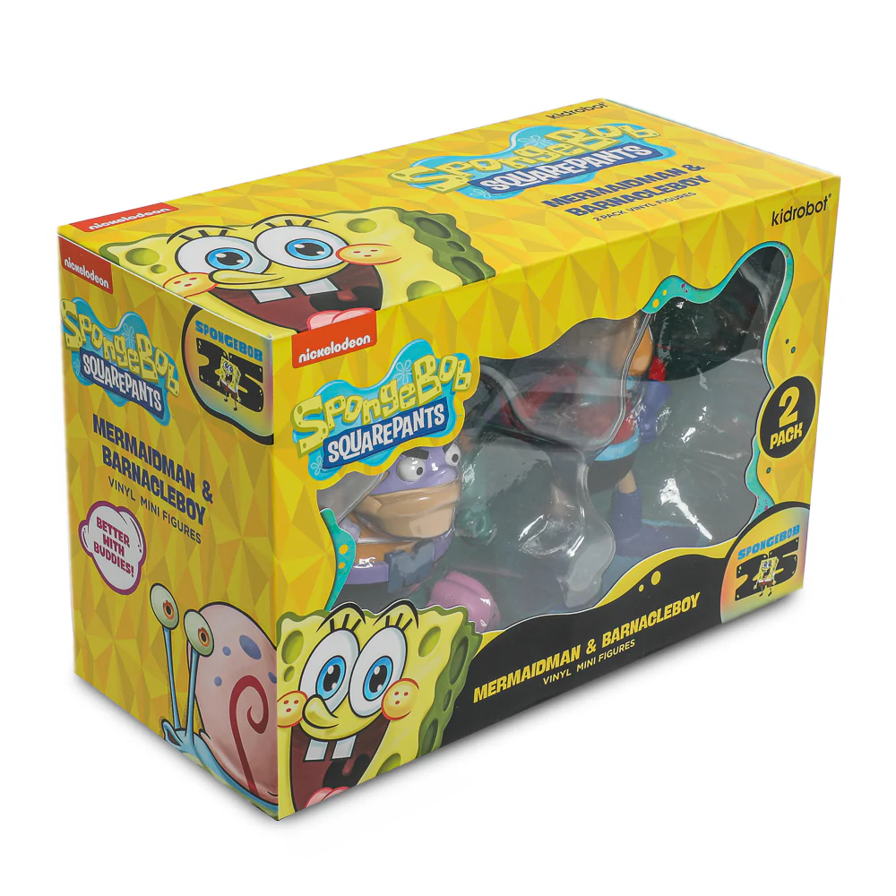 SpongeBob SquarePants - Mermaidman & Barnacleboy Vinyl Mini Figure 2-Pack - Image 16