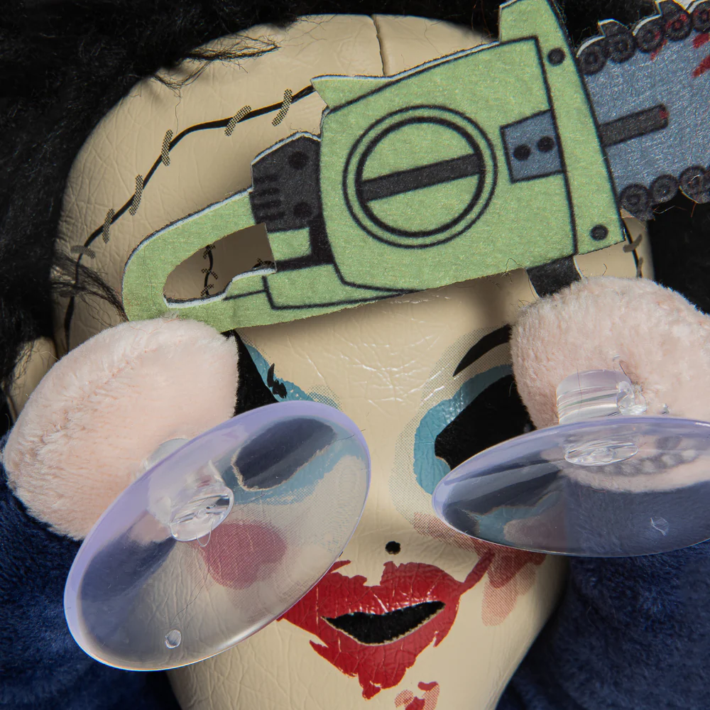 Texas Chainsaw Massacre Leatherface with Pretty Woman Mask Plush Window Clinger - Image 7