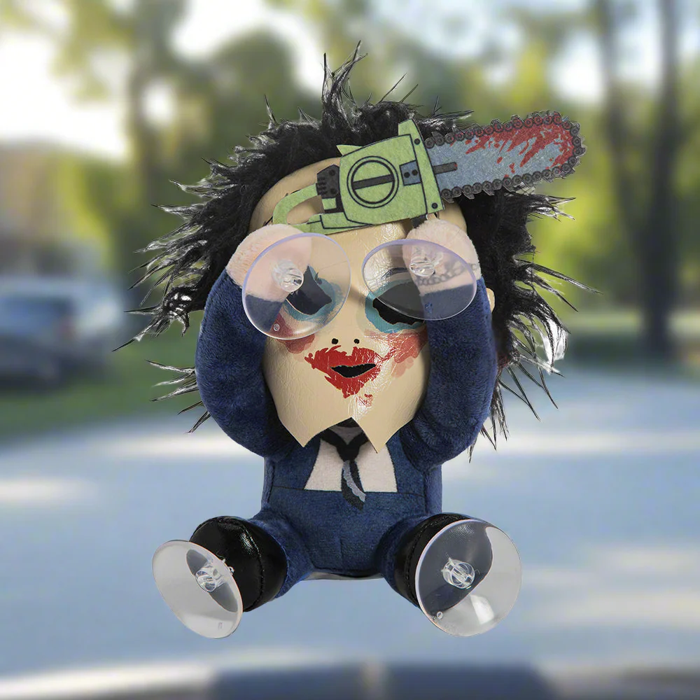 Texas Chainsaw Massacre Leatherface with Pretty Woman Mask Plush Window Clinger - Image 8