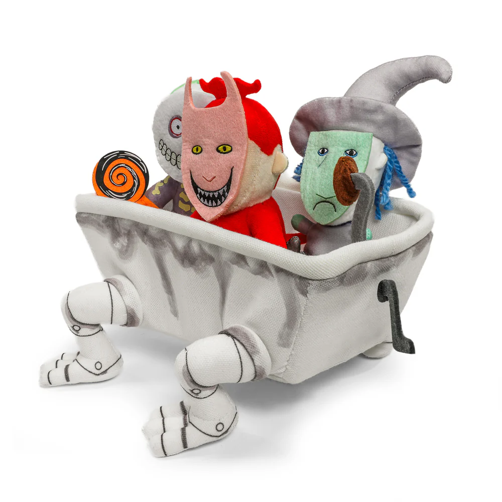 The Nightmare Before Christmas Lock, Shock & Barrel in Bathtub 9” Interactive Plush - Image 10
