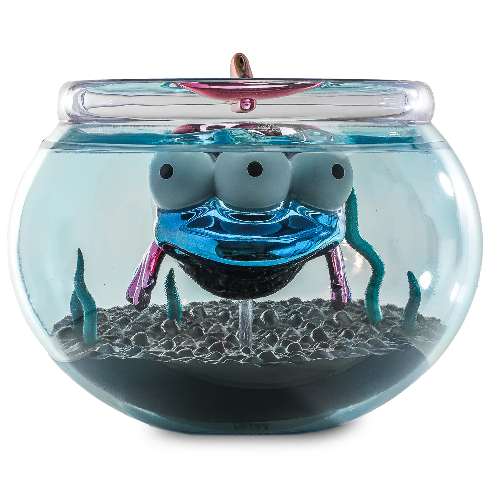 The Simpsons - Blinky in Fish Bowl 5.5” Vinyl Art Figure (Nuclear Electroplate Edition) - NYCC 2025 Debut - SOLD OUT! - Image 2