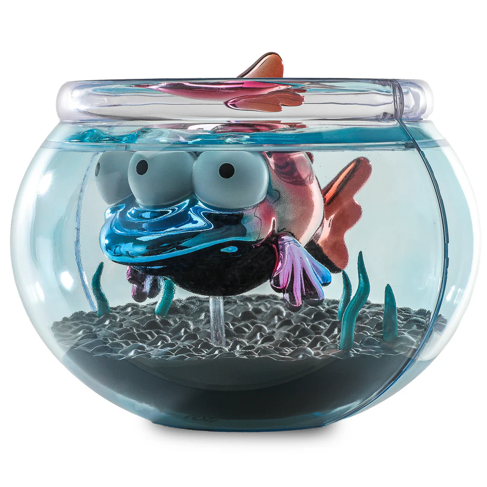 The Simpsons - Blinky in Fish Bowl 5.5” Vinyl Art Figure (Nuclear Electroplate Edition) - NYCC 2025 Debut - SOLD OUT! - Image 3