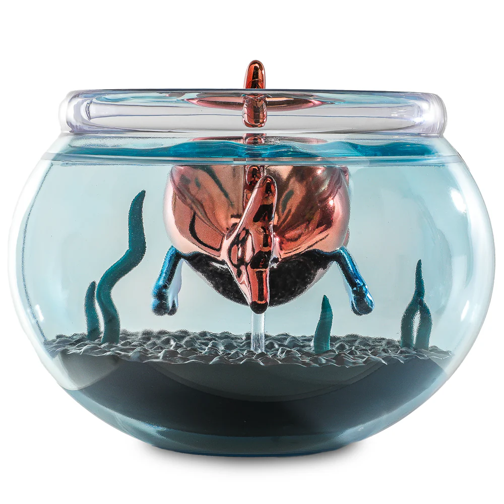 The Simpsons - Blinky in Fish Bowl 5.5” Vinyl Art Figure (Nuclear Electroplate Edition) - NYCC 2025 Debut - SOLD OUT! - Image 6