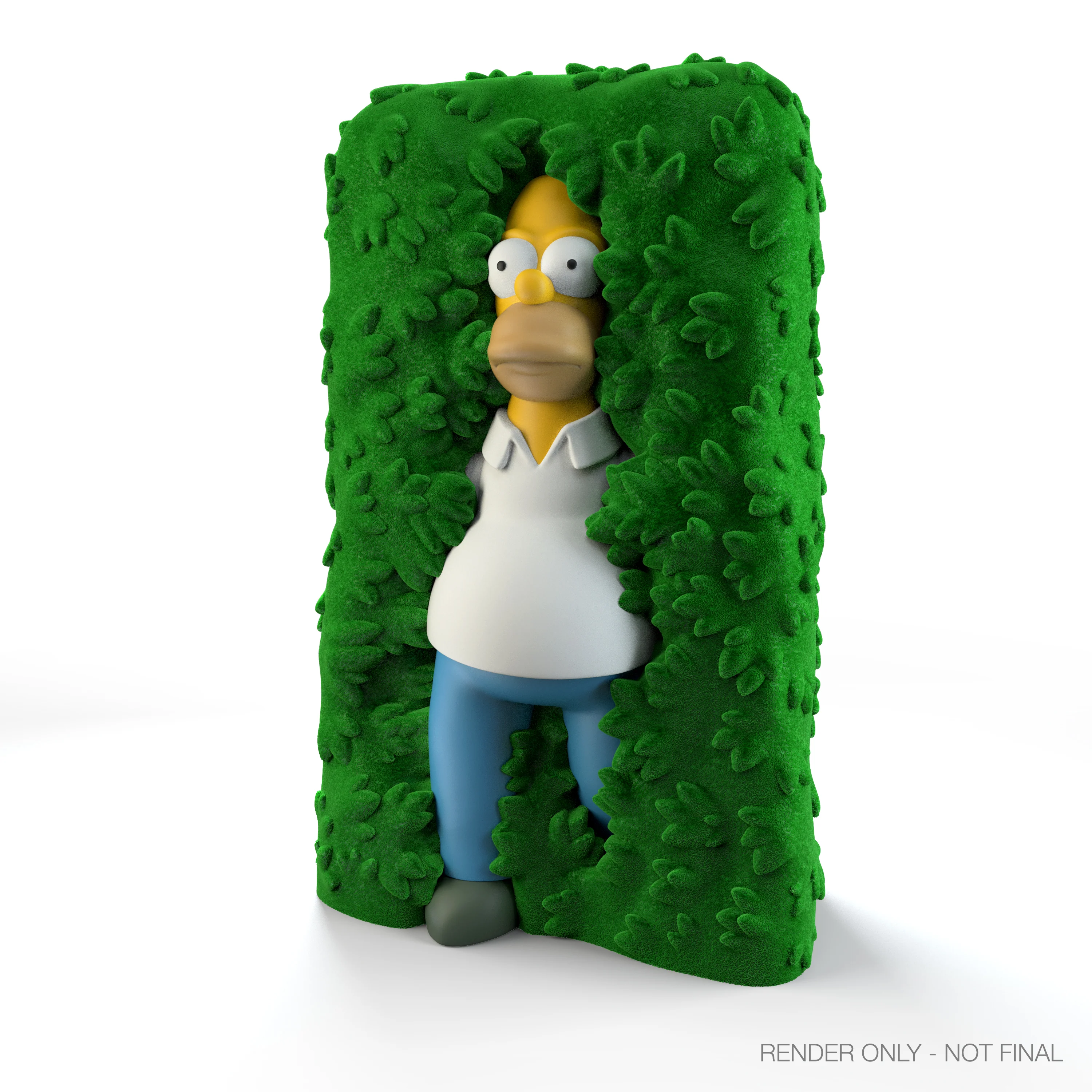 The Simpsons - Homer in Hedge 36" Flocked Art Giant (PRE-ORDER) - Image 13