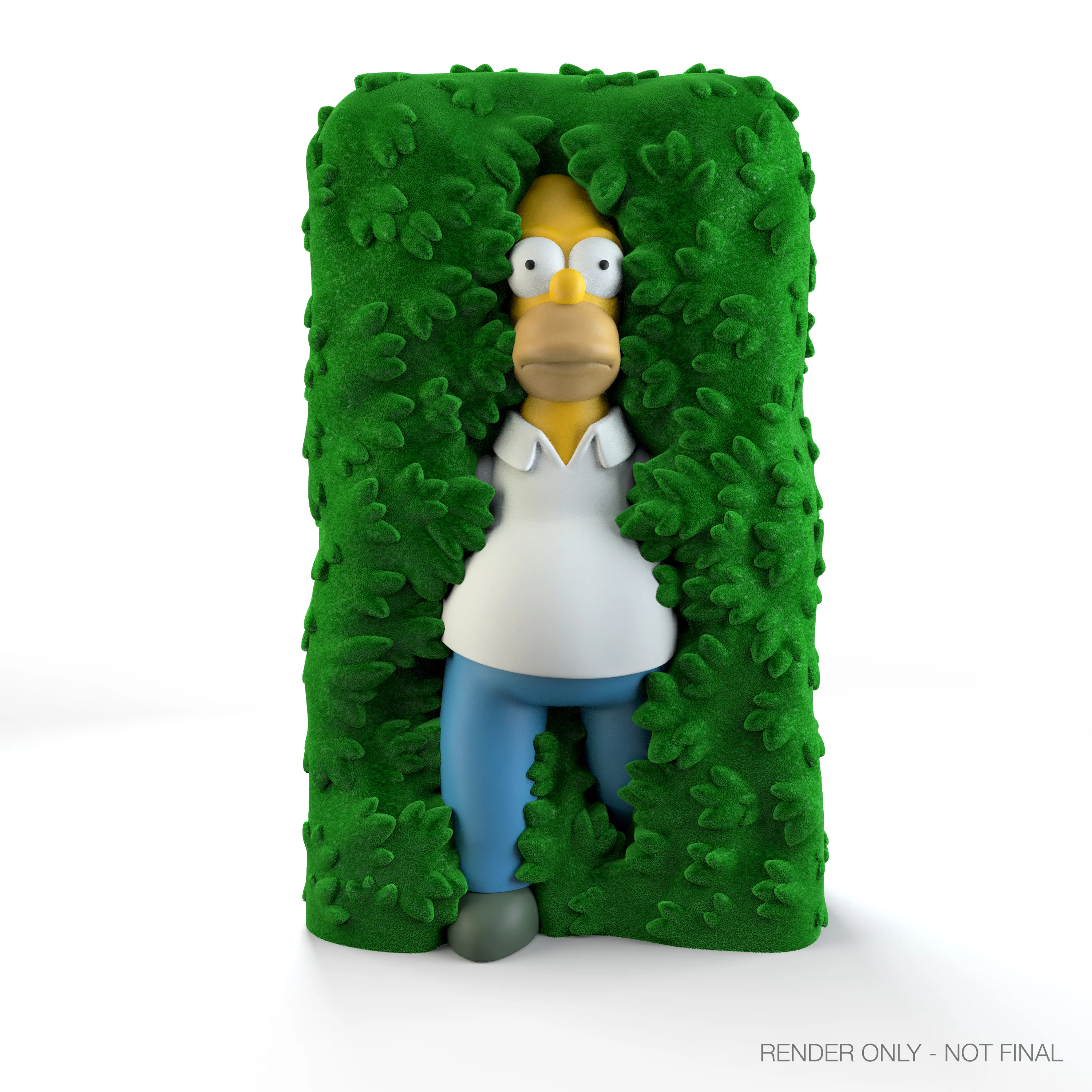 The Simpsons - Homer in Hedge 36" Flocked Art Giant (PRE-ORDER) - Image 3