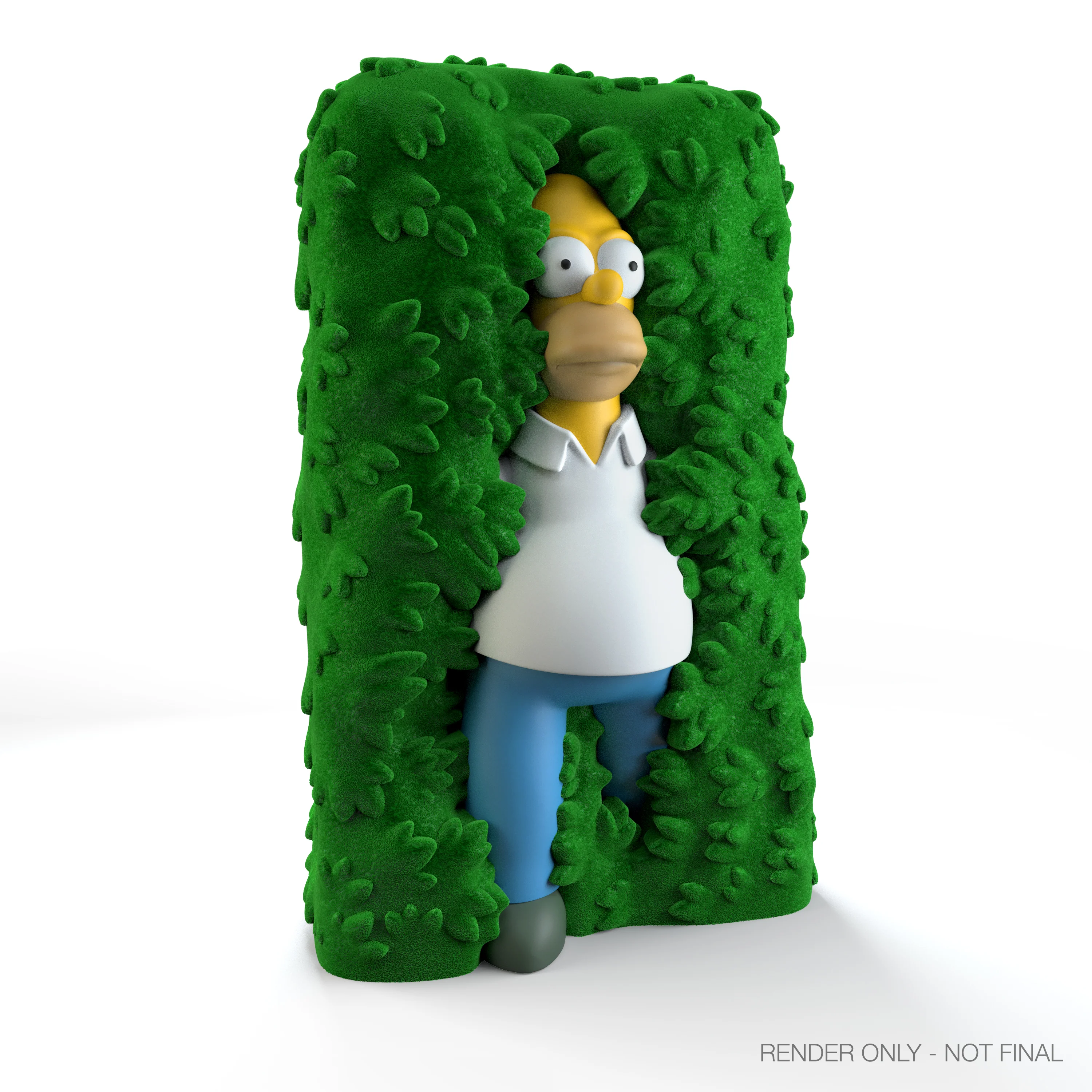 The Simpsons - Homer in Hedge 36" Flocked Art Giant (PRE-ORDER) - Image 4