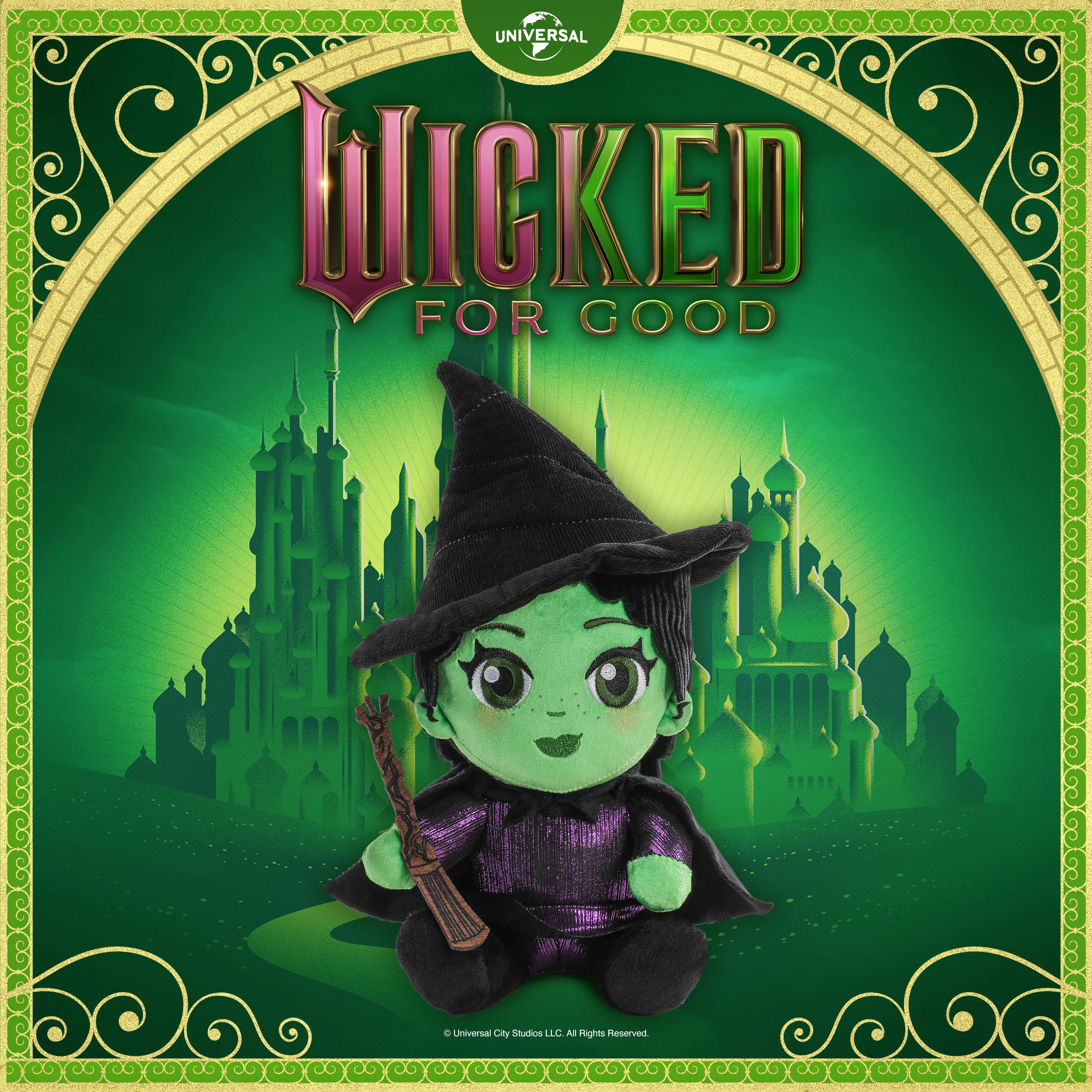 Wicked: For Good - Glinda and Elphaba Phunny Plush Bundle 2-Pack - Image 2