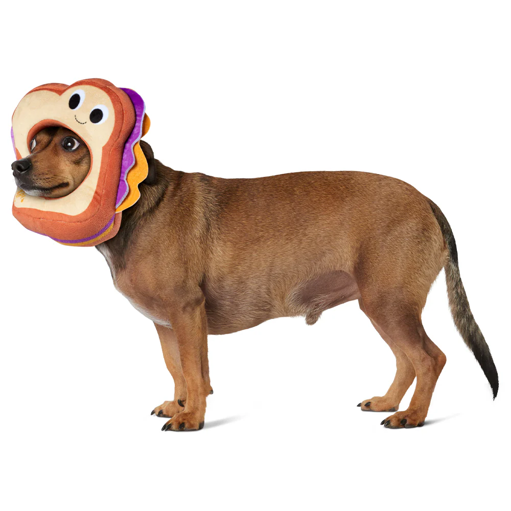 Yummy World Parker the Peanut Butter & Jelly Sandwich Pet Costume Headpiece - Image 2